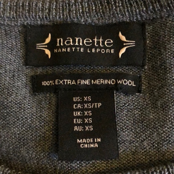 Nanette Lepore Extra Fine Merino Wool Sweater - Picture 5 of 5